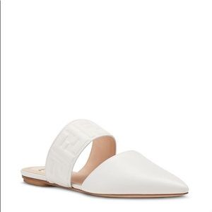 Fendi Flats Size 39.5 White